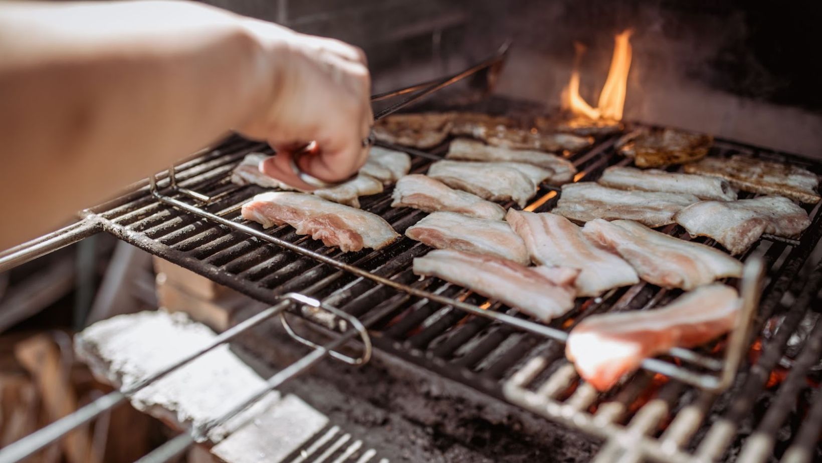 bacon on a grill