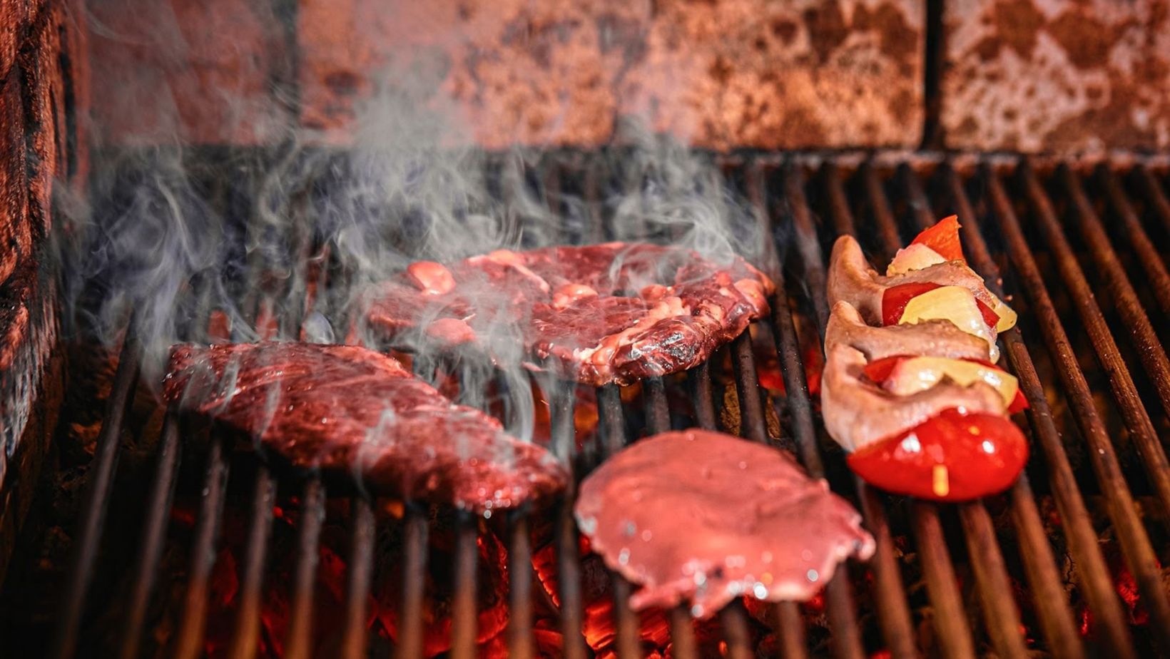 grilling steaks and skewers